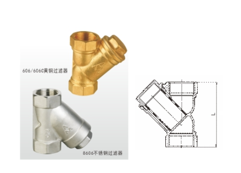 乐天堂阀门黄铜过滤器结构图